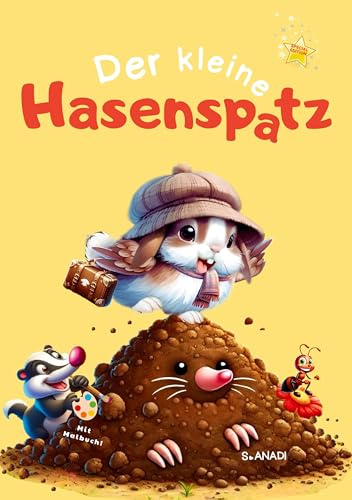 Der kleine Hasenspatz: Ein buntes Vorleseerlebnis mit interaktivem Malbuch im Anschluss – für kleine kreative Entdecker