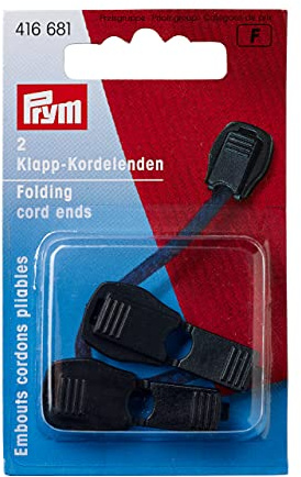 Prym 416681 Folding Cord Ends plastic black