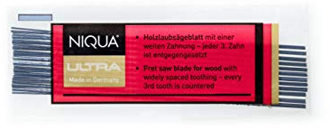 Laubsägeblätter NIQUA ULTRA Holzlaubsägeblätter Nr: 5 Abmessung 0,38 mm x 0,93 mm Gros