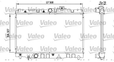 Valeo Kühler, Motorkühlung 731119 | Kompatibel mit: TOYOTA COROLLA Liftback