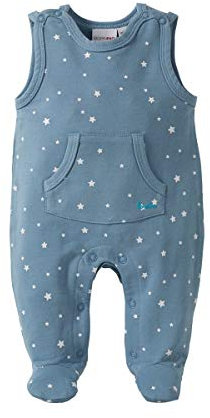 BORNINO Sweat-Strampler Sternchen-Print, Strampler für Jungen, kurzarm, Baumwolle-Polyester-Mix