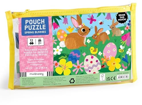 Spring Bunnies 12 Piece Pouch Puzzle