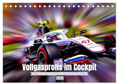 Vollgasprofis im Cockpit (Tischkalender 2026 DIN A5 quer), CALVENDO Monatskalender: Motorsport jenseits von Tempo 300 (CALVENDO Sport)