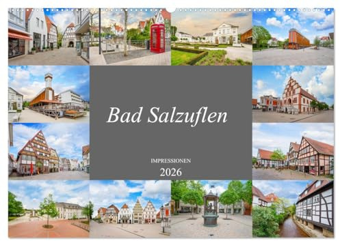 Bad Salzuflen Impressionen (Wandkalender 2026 DIN A2 quer), CALVENDO Monatskalender: Zwölf faszinierende Bilder der Stadt Bad Salzuflen (CALVENDO Orte)