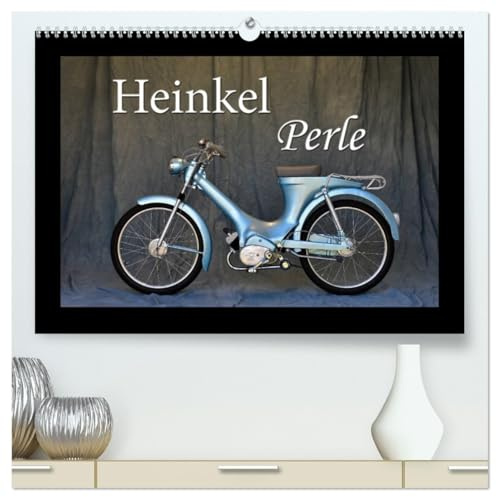 Heinkel Perle (hochwertiger Premium Wandkalender 2026 DIN A2 quer), Kunstdruck in Hochglanz: Ein Schmuckstück unter den historischen Mopeds (CALVENDO Mobilitaet)