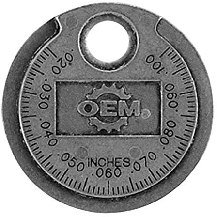 OEMTOOLS 25352 Ramp Style Spark Plug Gap Gauge, Spark Plug Gapping Tool, Spark Plug Gauge Gap Tool, Spark Plug Adjustment Tool, Plug Gapping Tool