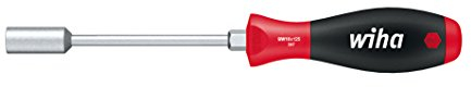 Wiha Schraubendreher SoftFinish® Sechskant-Steckschlüssel, Zoll-Ausführung mit Rundklinge und Sechskantansatz (02839) 3/8 mm x 125 mm