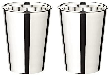 EDZARD Lot de 2 gobelets en argent Mido, argenté précieux, hauteur 10 cm