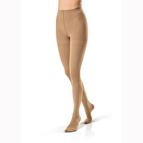 JOBST 115279 BSN Medical Opaque Compression Sock with Closed Toe, Waist High, Medium, 20mm-30mm HG Size, Natural