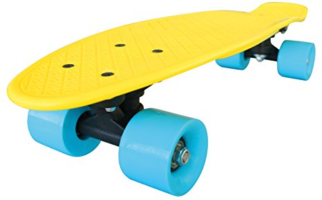 Streetsurfing Skateboard New Fizz Board, Yellow/Blue, 500206