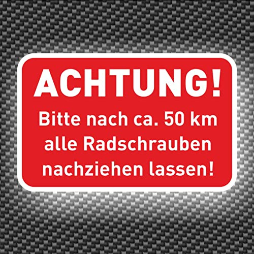144 Stück Aufkleber Reifen, Räder, Radmuttern nachziehen 14027