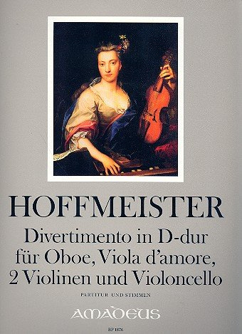 Divertimento D-Dur : für Oboe, Viola d'amore, 2 Violinen und Violoncello Partitur und Stimmen