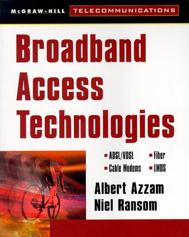 Broadband Access Technologies: Adsl/Vdsl, Cable Modems, Fiber, Lmds: ADSL, APON, Wireless, Cable Modems