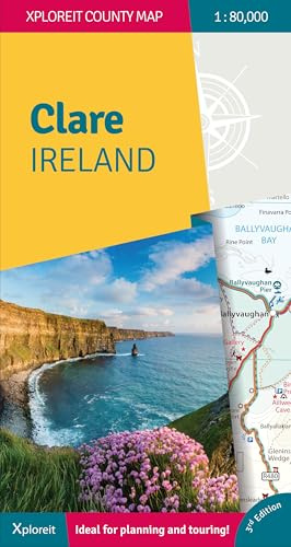 The Xploreit Map of County Clare Ireland: 1:80 000