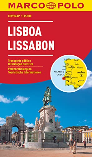 MARCO POLO Cityplan Lissabon 1:15.000: Lisbon / Lisboa. Verkehrslinienplan, Straßenverzeichnis, Praktische touristische Informationen