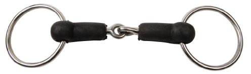 Korsteel Hard Rubber Jointed Loose Ring Snaffle Bit, 5