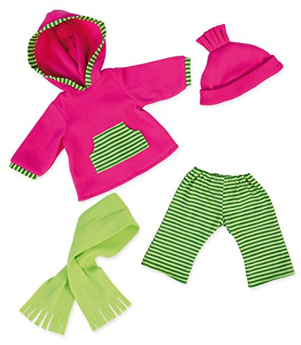 Bayer Design 83864AA Puppenkleidung, Puppenoutfit, mehrteilige Puppenanziehsachen, Puppenzubehör