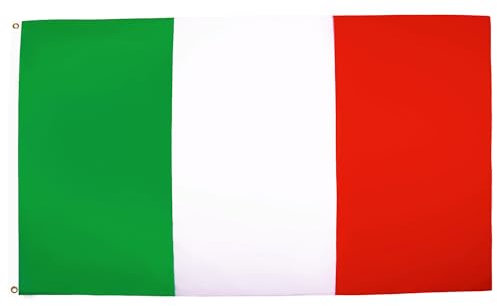 AZ FLAG - Bandera Italia - 90x60 cm - Bandera Italiana 100% Poliéster Con Ojales de Metal integrados - 50g - Colores Vivos Y Resistente A La Decoloración
