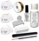 Acryl Set 1 Nagelset Starterset 50ml Liquid Acrylpuder Pulver Klar - Weiß - Pink Klar - Primer Feile Buffer Nägelset