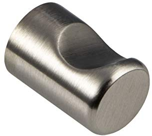 Gedotec Edelstahl Möbelknopf rund Türknopf für Schranktür & Schubladen - Lina | Vollmaterial MASSIV rostfrei | Knopf Edelstahl matt | Schrankknopf Ø 15 x H 20 mm | 1 Stück - Tür-Knauf mit Schrauben
