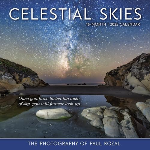 Celestial Skies 2025 Wall Calendar — The Photography of Paul Kozal, 12 x 12