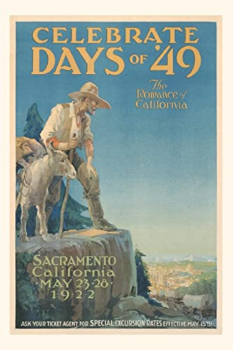 Vintage Journal Poster for Gold Rush Days (Pocket Sized - Found Image Press Journals)