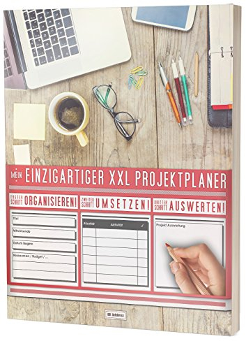 Mein Einzigartiger XXL Projektplaner: Planen, Umsetzen, Auswerten! / 122 Seiten, Register, Kontakte uvm. / PR201 Workplace“ / DIN A4 Soft Cover