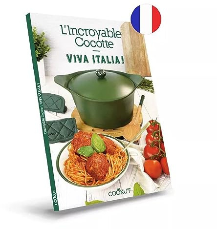 Livre de recettes Italiennes de l'incroyable cocotte