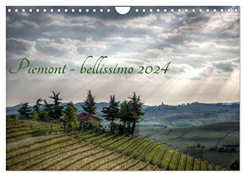 Piemont - bellissimo 2024 (Wandkalender 2024 DIN A4 quer), CALVENDO Monatskalender: Piemont - wunderschönes Norditalien (CALVENDO Orte)