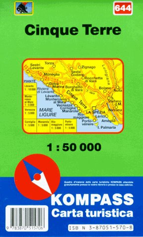 Kompass Karten, Cinque Terre: Mit Kurzführer. Dt. /Ital. 1:50000 (KOMPASS Wanderkarte)