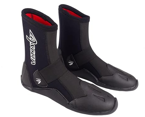 Ascan - Fly (Neoprenboot - 5mm Neopren) - Surfschuhe Neoprenschuhe, Neopren - Schwarz, 40/41 EU