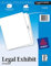Avery Premium Collated Legal Exhibit Divider Set, AVERY Style, 26-50 und Inhaltsverzeichnis, Seitenlasche, 8,5 x 11 Zoll, 1 Set (11372), weiß
