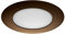 NICOR - Binari di illuminazione per binari Mascherina doccia con lente Albalite 6 Inches Bronzo lucidato a olio.