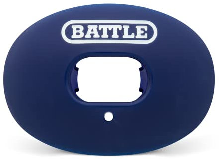 Battle Oxygen Lip Protector Mundschutz - Fußball und Sport Mundschutz - Maximale Sauerstoffzufuhr - Mundstück passt mit oder ohne Zahnspange - Aufprallschutz schützt Lippen und Zähne