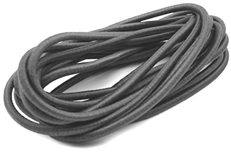 Schnoschi 5m dunkelgrau elastische Gummikordel 3mm