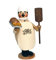 Drechslerei Kuhnert - Rauchmann/Räucherfigur aus Holz - Max als Bäcker - 16cm Höhe - Made in Germany