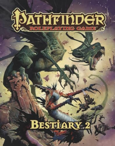 Pathfinder RPG: Bestiary 2 (Pathfinder RPG (PF1E)) | Ages 16+, First Edition, 320 Pages, High-Level Rules, Templates Variants, Familiars Animal Companions