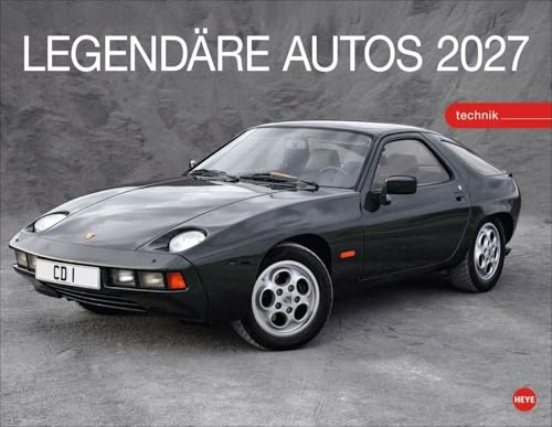 Legendäre Autos Posterkalender 2027: Exklusiver Wand-Kalender mit 12 Traumautos und Kultwagen. Hochwertiger Foto-Kalender 2027 mit Oldtimern. 44 x 34 cm.