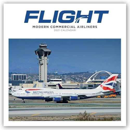 Flight - Modern Commercial Airliners - Passagierflugzeuge 2021: Original Carousel-Kalender [Mehrsprachig] [Kalender] (Wall-Kalender)