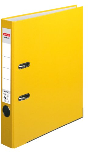 Herlitz 5451307 Ordner PP-Color, gelb
