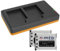 2 Batteries + Double Chargeur (USB) pour Pentax D-Li63, D-Li108 / Efina/Optio L40 LS465 / M30 M40 / RS1000, RS1500.. - v. liste