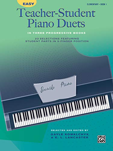 Easy Teacher-Student Piano Duets in Three Progressive Books, Bk 1: 23 Selections Featuring Student Parts in 5-Finger Position