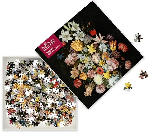 National Gallery Bosschaeart the Elder - a Still Life of Flowers - Adult Jigsaw: 1000-piece Jigsaw Puzzles