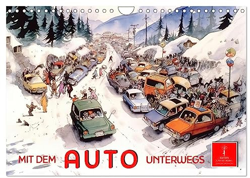 Mit dem Auto unterwegs (Wandkalender 2025 DIN A4 quer), CALVENDO Monatskalender