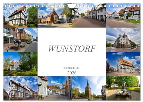 Wunstorf Impressionen (Wandkalender 2026 DIN A4 quer), CALVENDO Monatskalender: Ein eindrucksvoller Bilderstreifzug durch die Stadt Wunstorf (CALVENDO Orte)