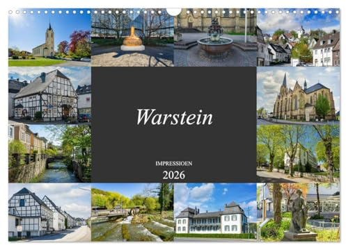 Warstein Impressionen (Wandkalender 2026 DIN A3 quer), CALVENDO Monatskalender: Eine geniale Auswahl der schönsten Bildmotive von Warstein (CALVENDO Orte)