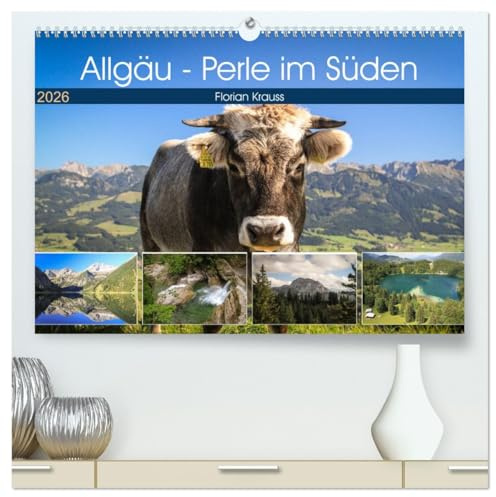 Allgäu - Perle im Süden (hochwertiger Premium Wandkalender 2026 DIN A2 quer), Kunstdruck in Hochglanz: Berge, Seen, unberührte Natur und jede Menge ... im Süden Deutschlands. (CALVENDO Natur)