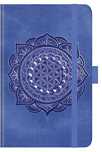 Premium Timer Small Indigo Mandala 2022: Buchkalender - Terminplaner mit hochwertiger Folienveredelung und Prägung. 9 x 14 cm