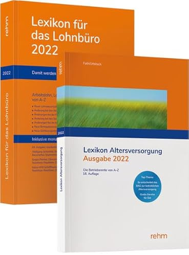 Buchpaket Lexikon für das Lohnbüro und Lexikon Altersversorgung 2022