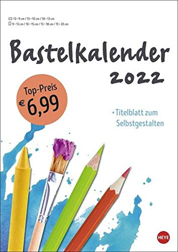 Bastelkalender weiß A4 2022